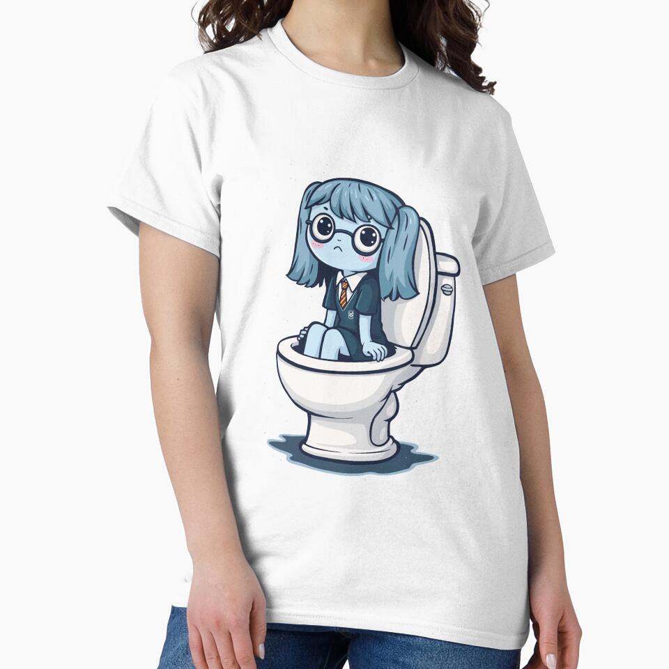Sad Magic Girl in Toilet – Cute Kawaii Ghost by Krasnovaovaova