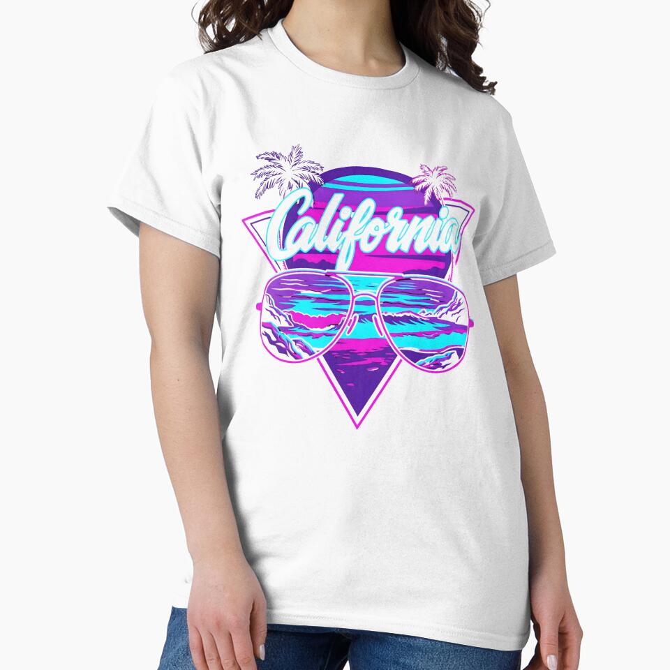 Synthwave California Retrowave Aviator Sunset by MarCinu Art