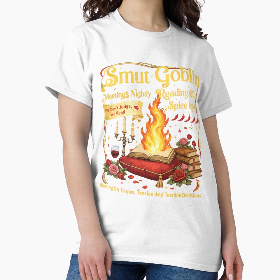 Smut Goblin Dark Romance Book Lover Funny Bookish Vintage Design by kiralynstration
