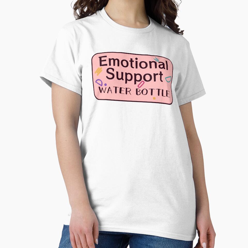 Emotional support water Bottle-sticker by medoutfits