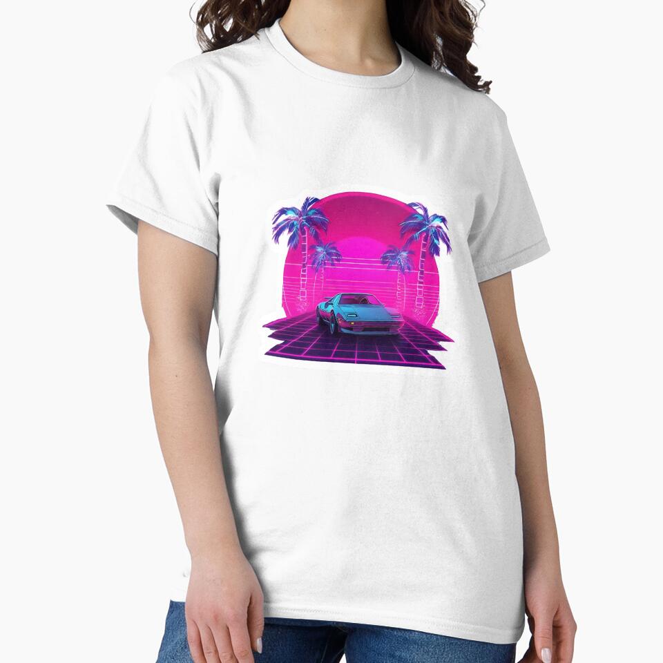 Retro 1980s Synthwave Sports Car Drive by 77Clover