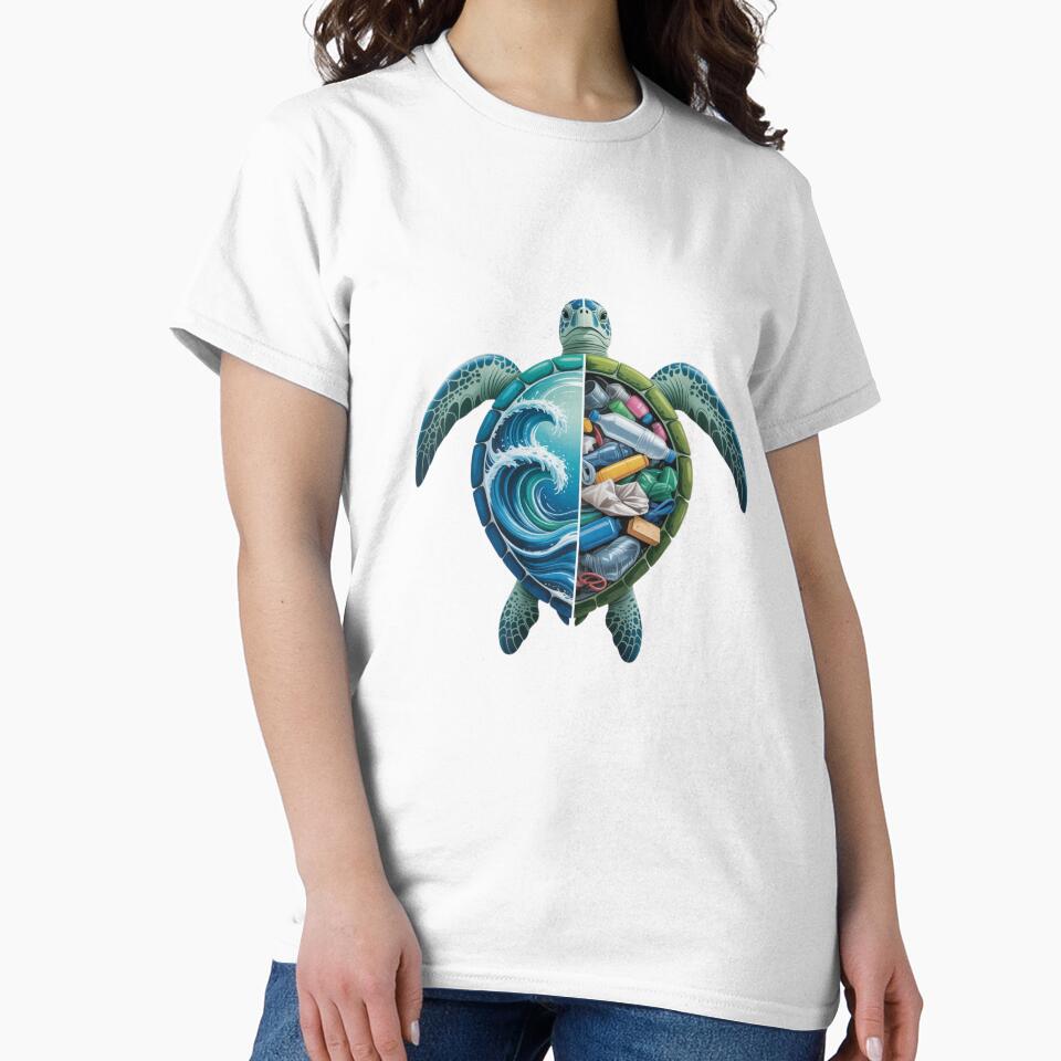 Ocean's Divide: Save Our Sea Turtles from Plastic Pollution by Designorado