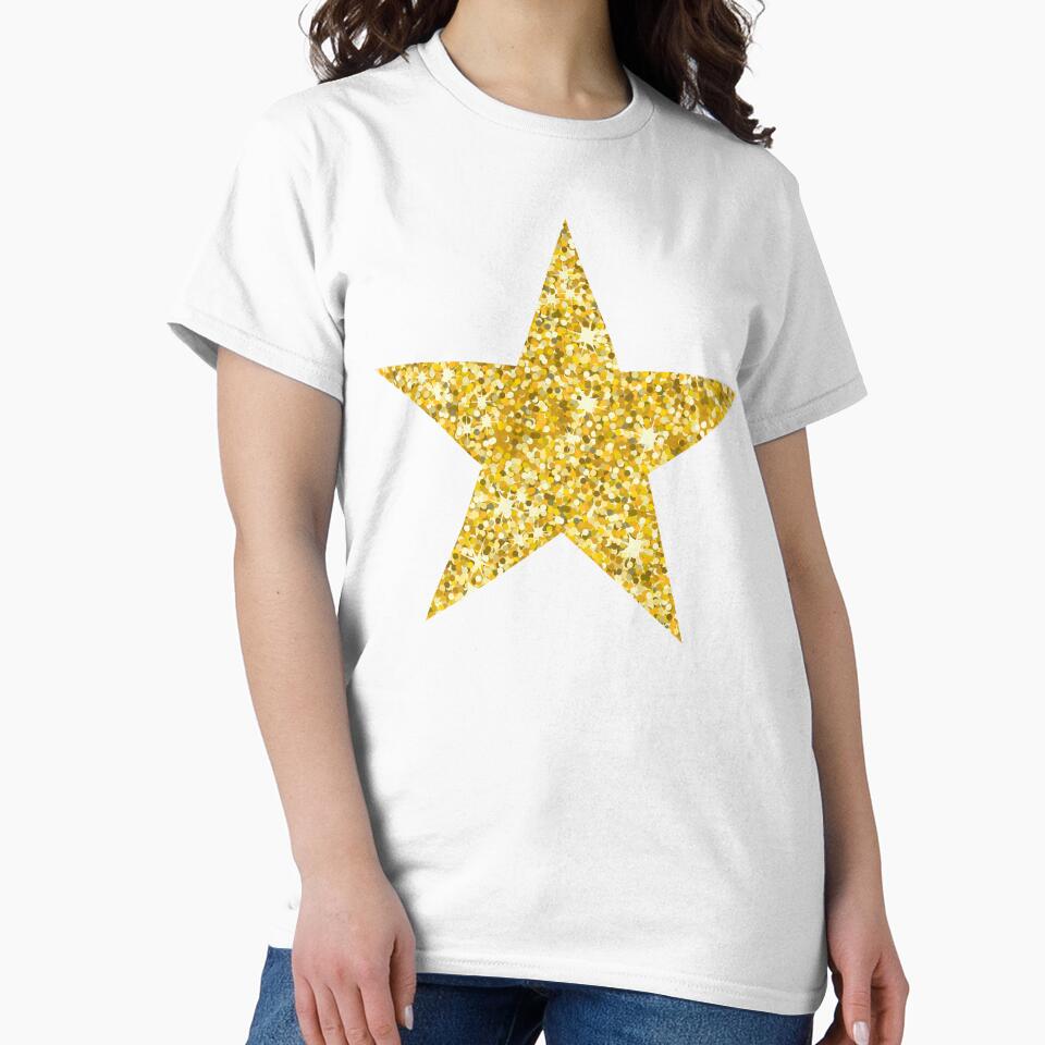 preppy golden glitter star by SUUSCK ★