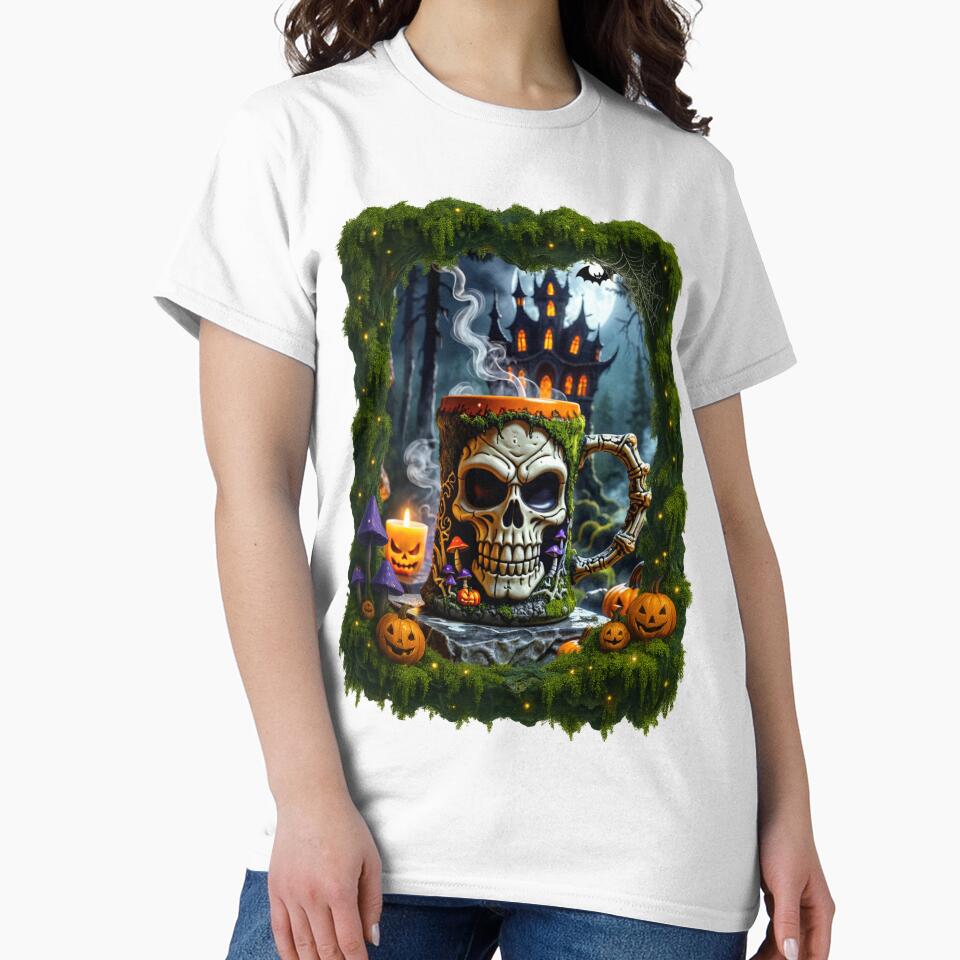 The Forest Skull Chalice: A Mossy Halloween Brew by CamillaCreation