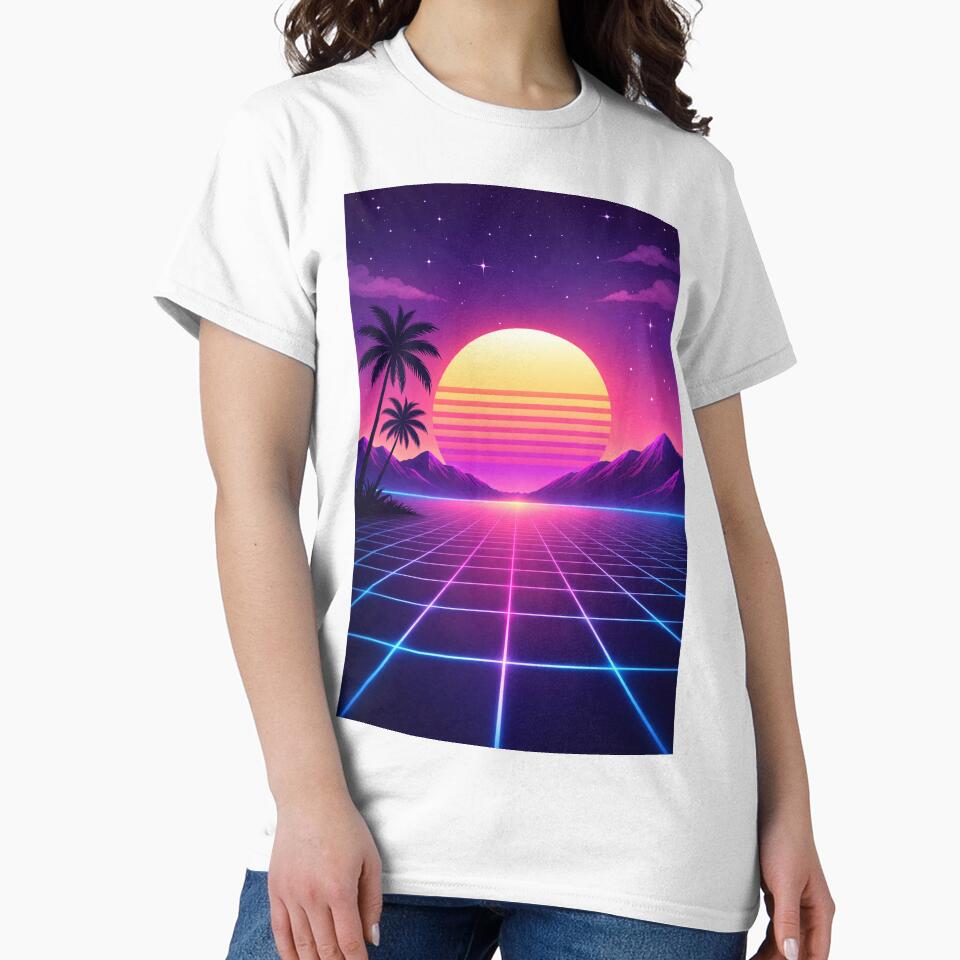 Retro Vaporwave Sunset – 80s Neon Aesthetic Phone Case by DrizzyV