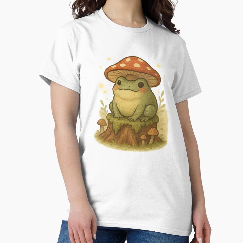 Mushroom Frog Cottagecore by mav7designs