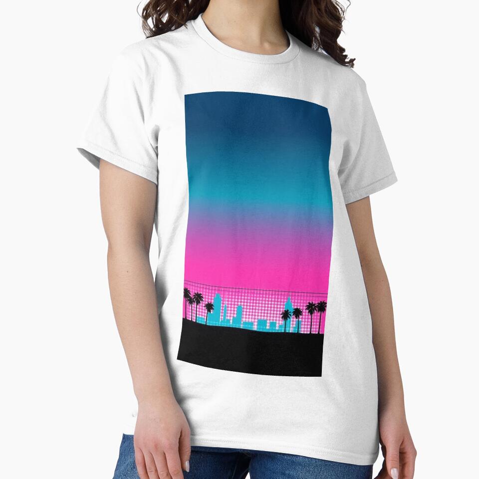 Grid Horizon | 80s Aesthetic Neon City Album Cover by Esterlane
