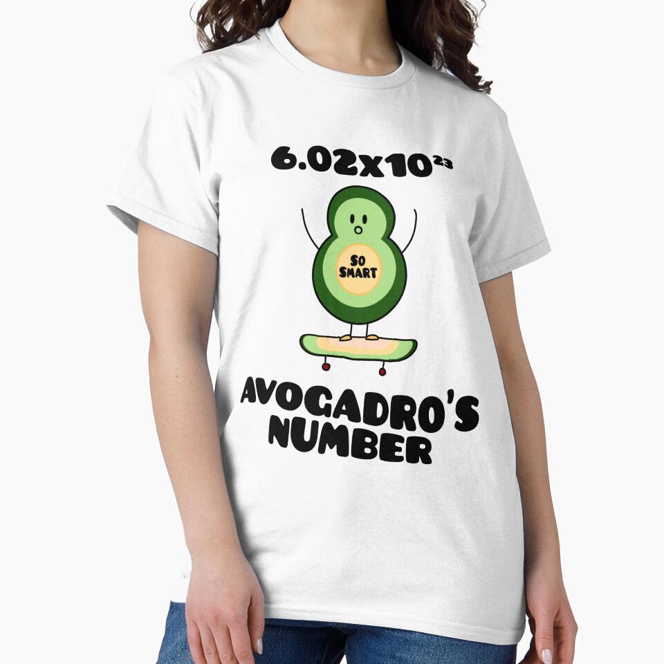 Funny Chemistry Joke Avogadros Number on Skateboard So Smart Avocado Puns by FociCreate