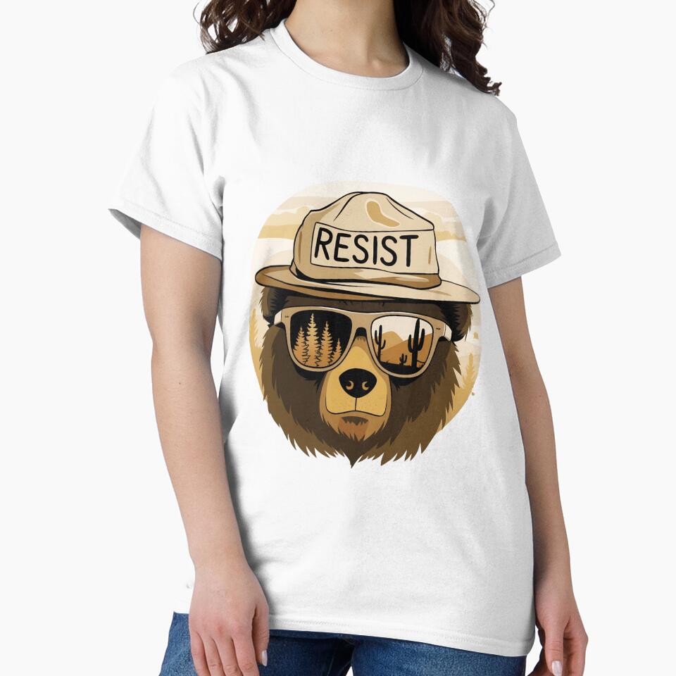 Protect our national parks - smokey the bear Resist and hands off our Public Lands by SkeletonsDanger