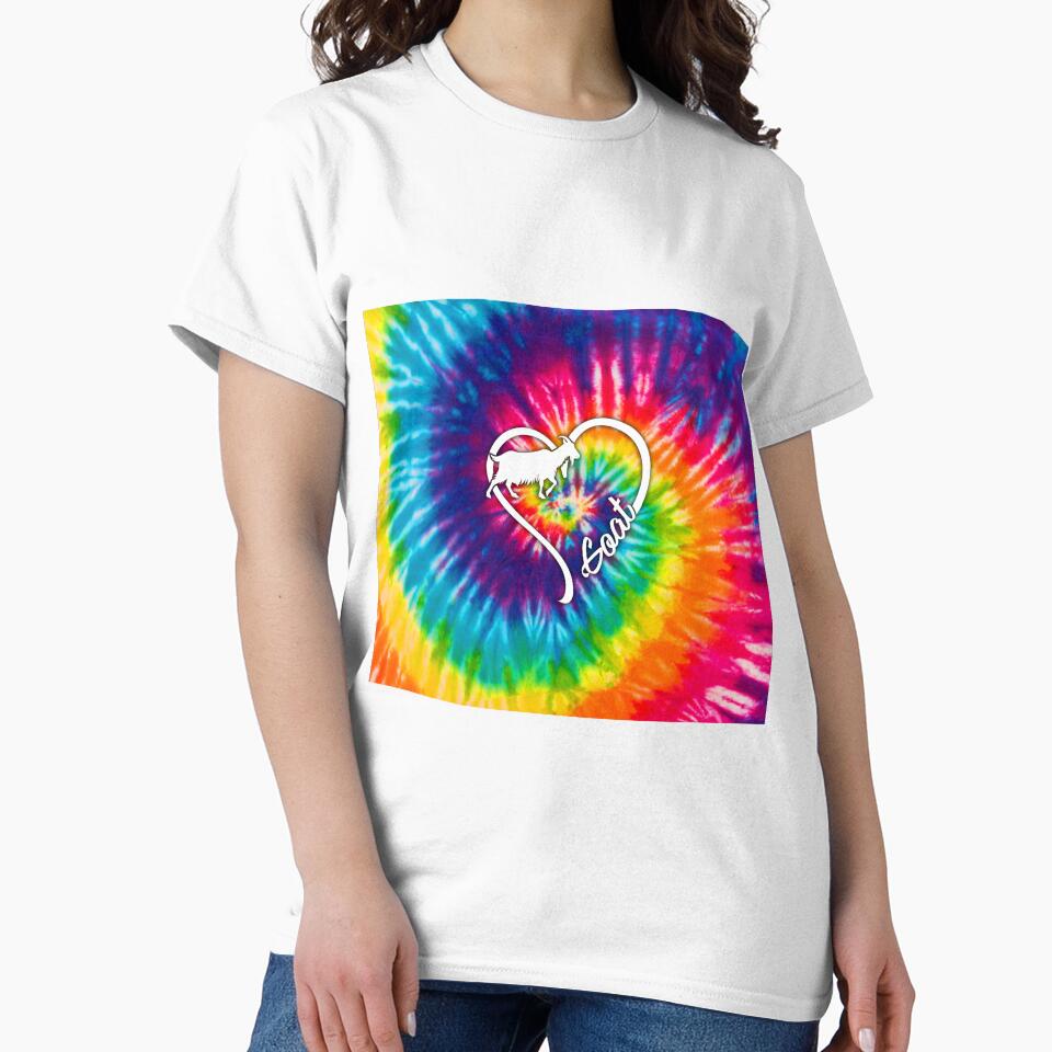 Goat - Tie dye heart by DarelliBeauty