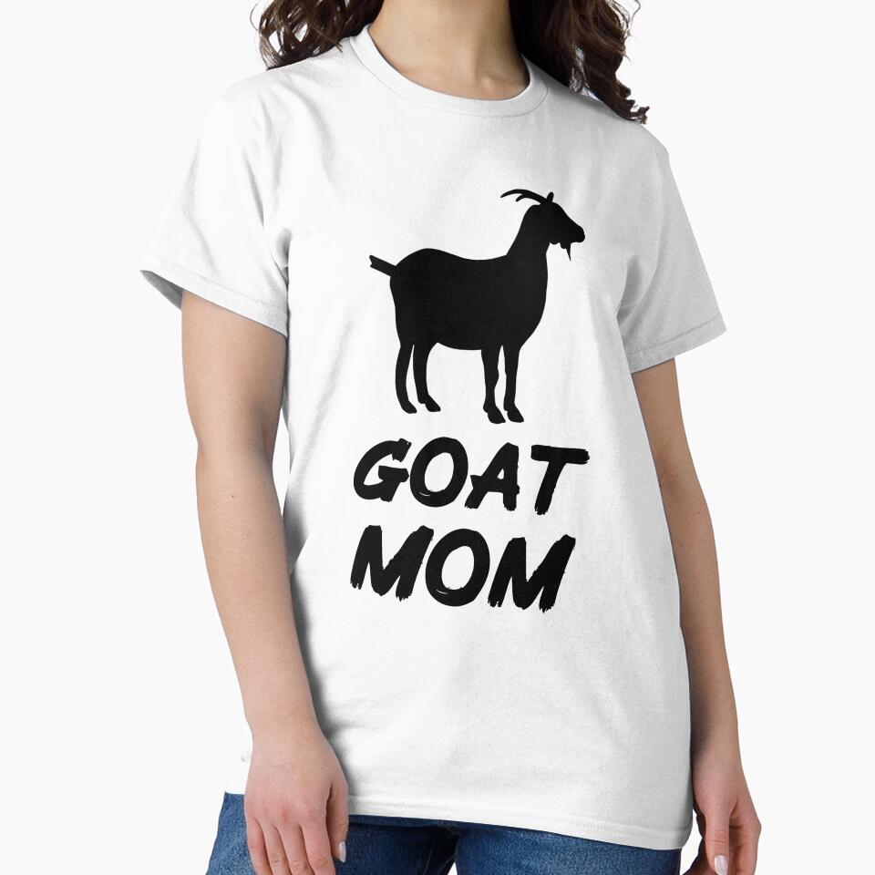 Goat Mom for Goat Lovers, Black by Mochi-Merch
