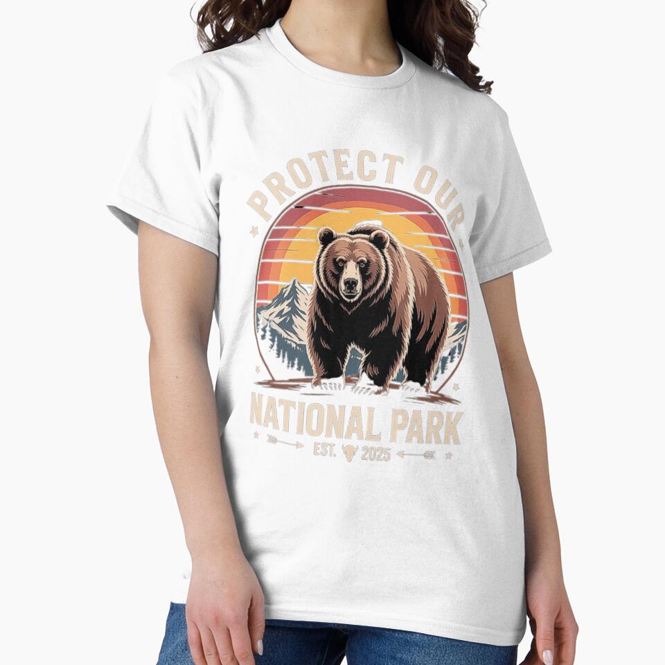 Protect Our National Park Bear Design – Nature Conservation Wilderness Art by love3617