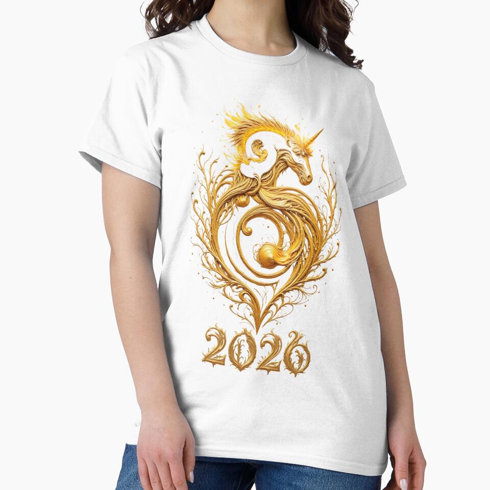 Fire Horse Chinese New Year Tee, Lunar Celebration T-Shirt by fantasy.world