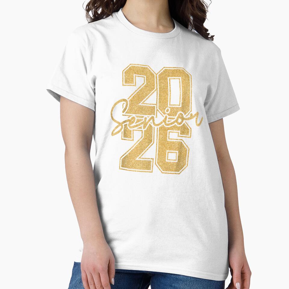 Senior 2026 Class of 2026 Gold Black Senior Graduation Gift by Cheesymatiion