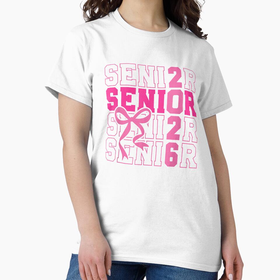 Senior 2026 Class of 2026 Coquette Pink Bow Graduation by Boutkimaewab