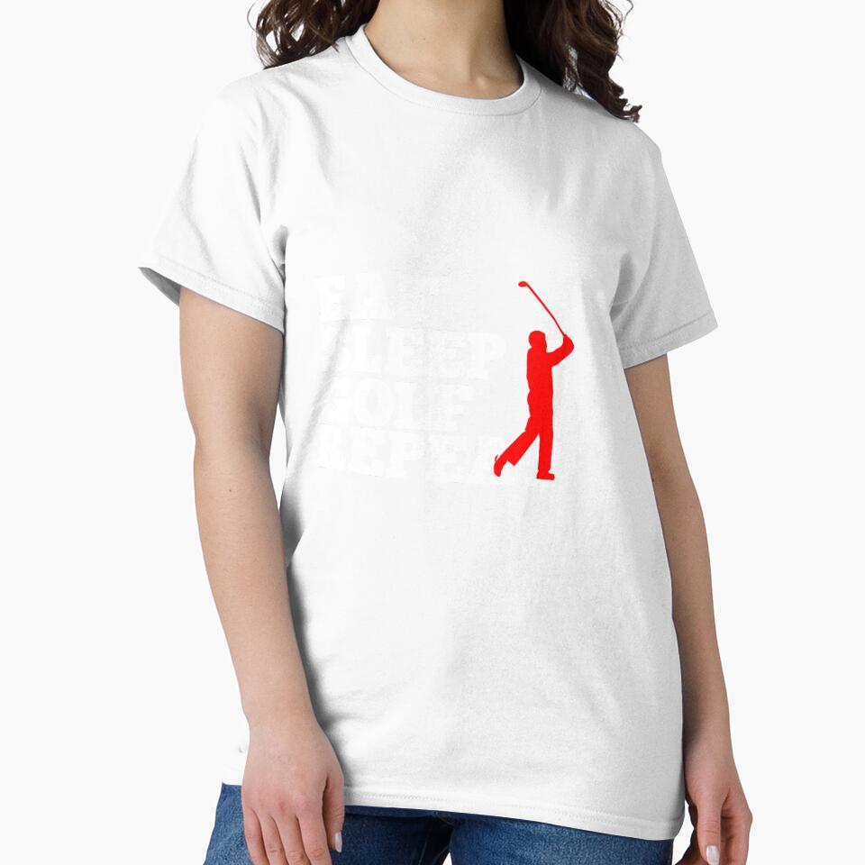 Eat Sleep Golf Repeat Idea Gift by PDAG