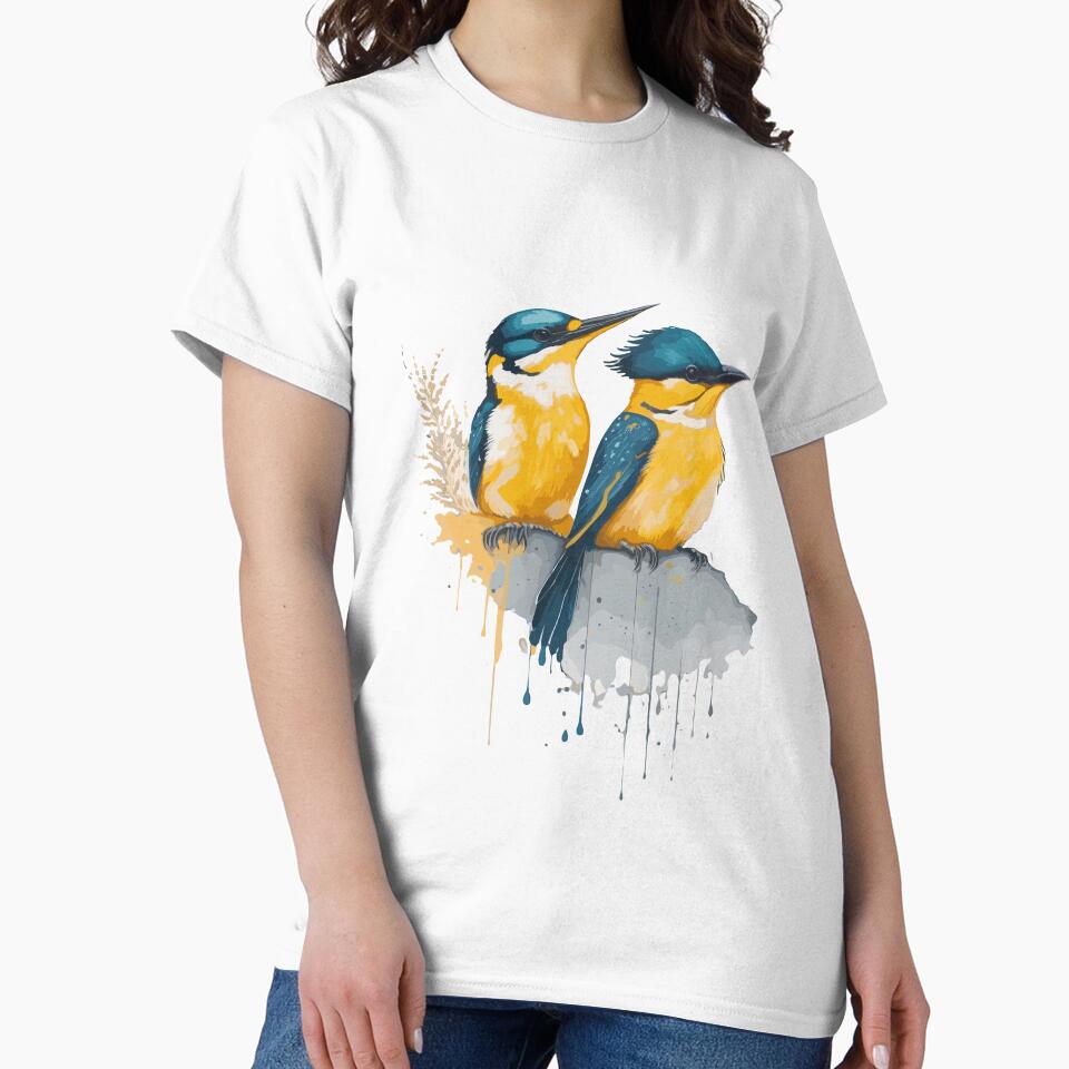 Kingfisher bird design by ColorSplash123