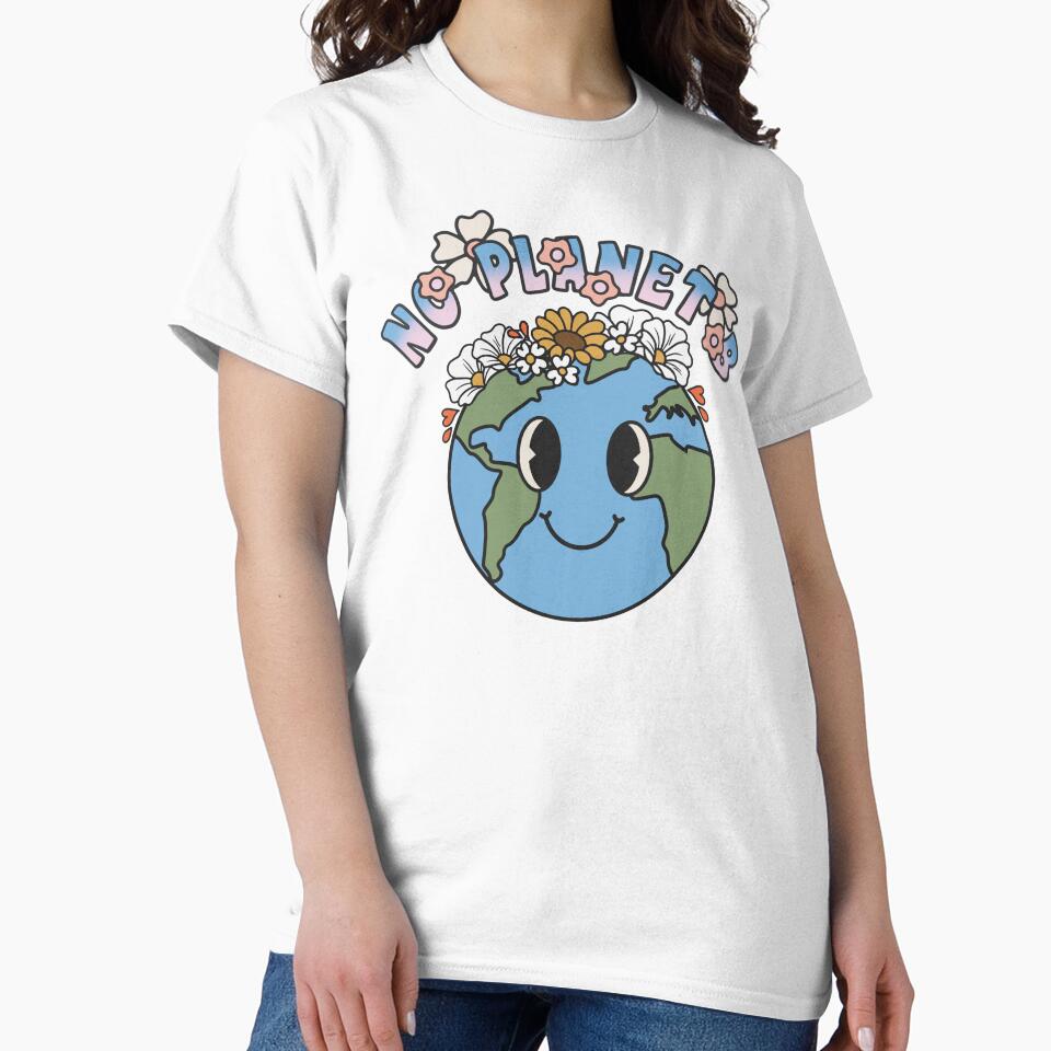 No Planet B Vintage Boho Retro Style Environmental Earth Day Climate Activists Design by Viral-Style