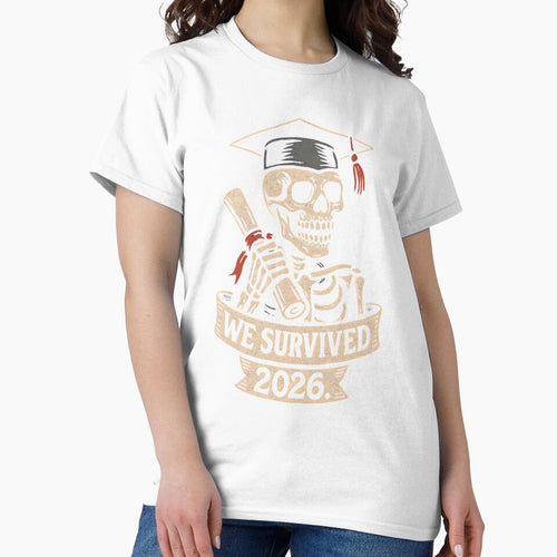 "We Survived 2026" Skeleton Graduate with Diploma by DarylWelsh2024