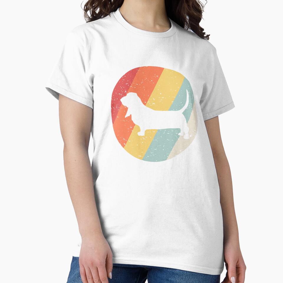 Vintage Retro Basset Hound by Vanover Designs
