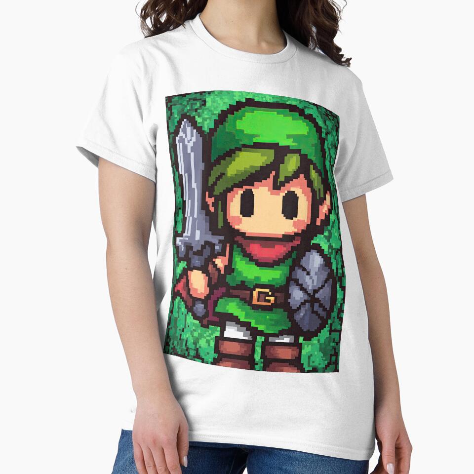 Glowing Pixel Adventurer Facing Green Power by Piotrek0001
