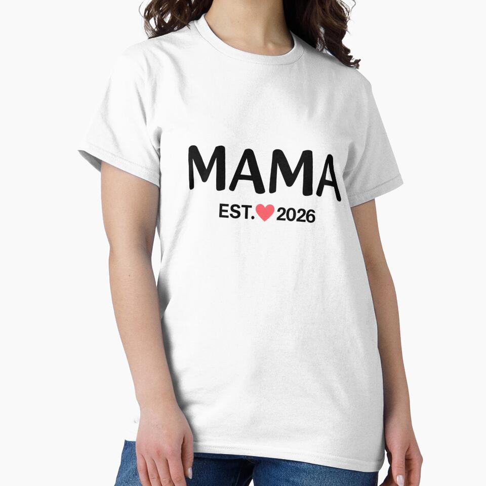 Mama Est 2026 Minimal Shirt – Mother’s Day Modern Mom Tee by relso