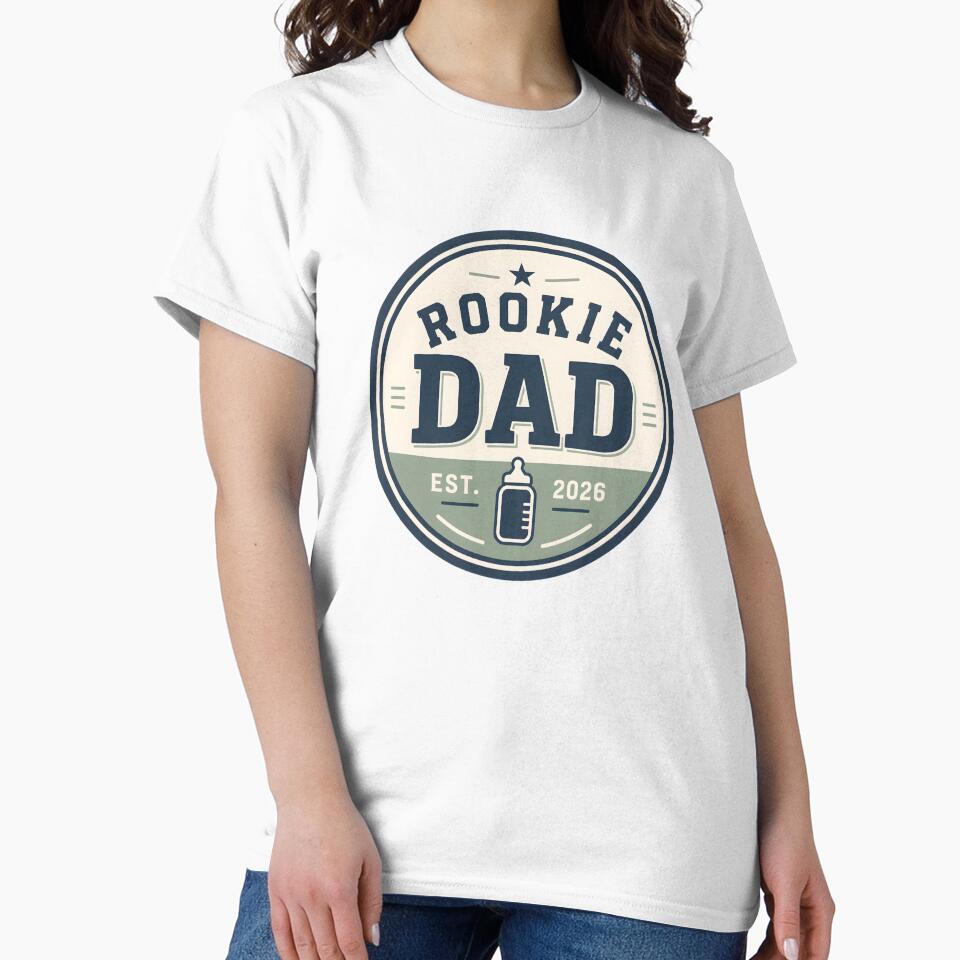 Rookie Dad Est 2026 Sticker New Dad Baby Announcement by FestivityFinds
