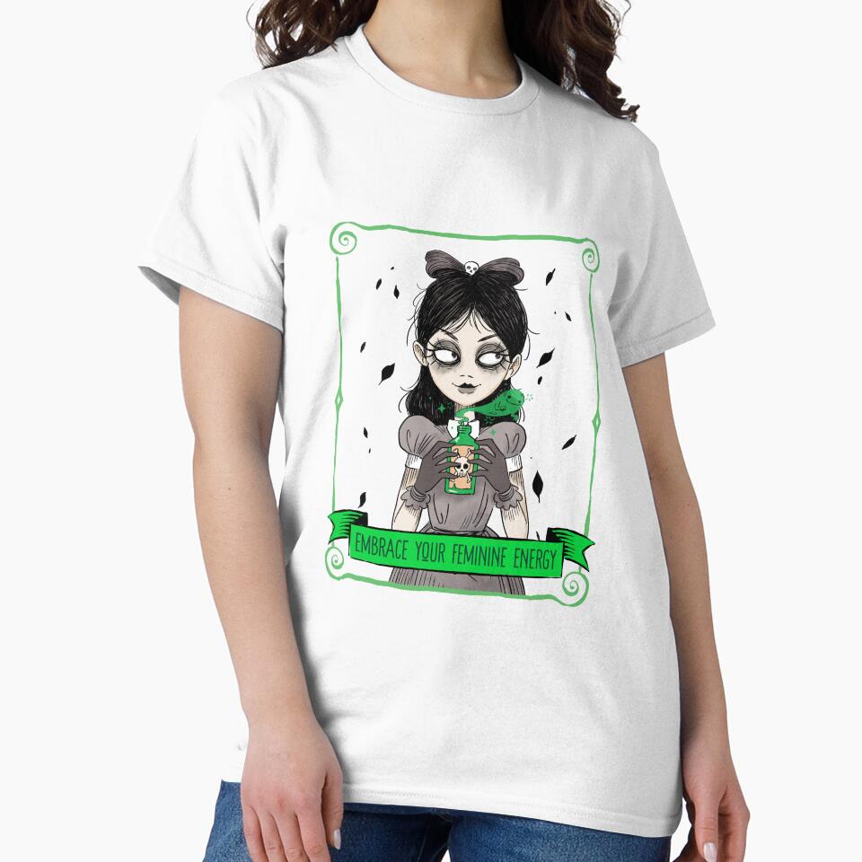 Embrace Your Feminine Energy Gothic Dark Feminine Shirt by ProApparelShop