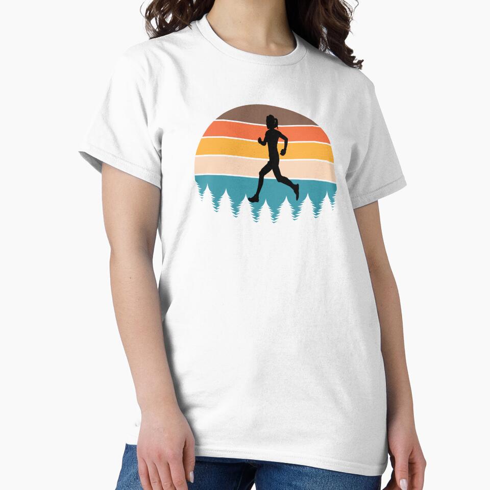 Run Free - Woman Runner - Forest by HeatherPore
