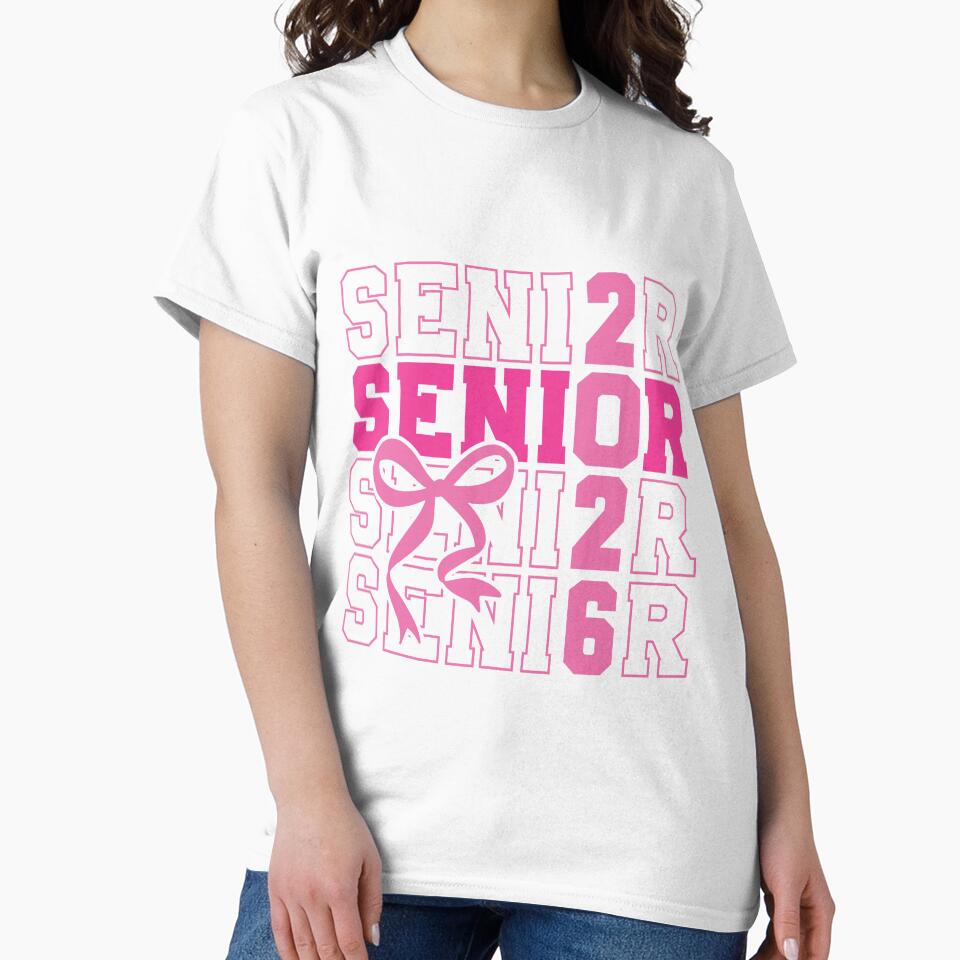 Senior 2026 Pink Bow Graduation Girl Design by HasHs