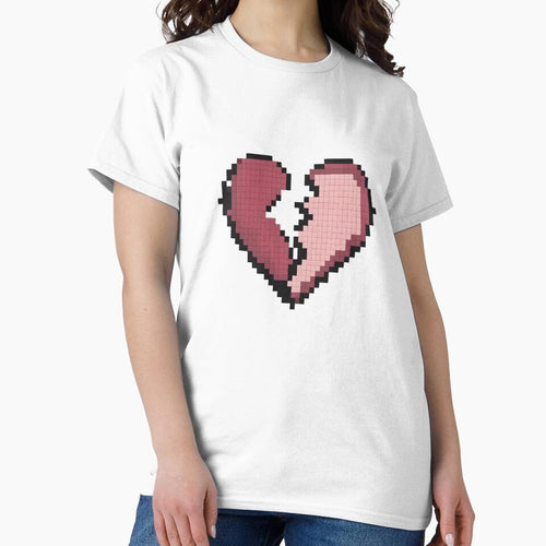 2D Pixel Broken Heart Icon Valentine Day Flat Sprite Love Symbol by BankMano