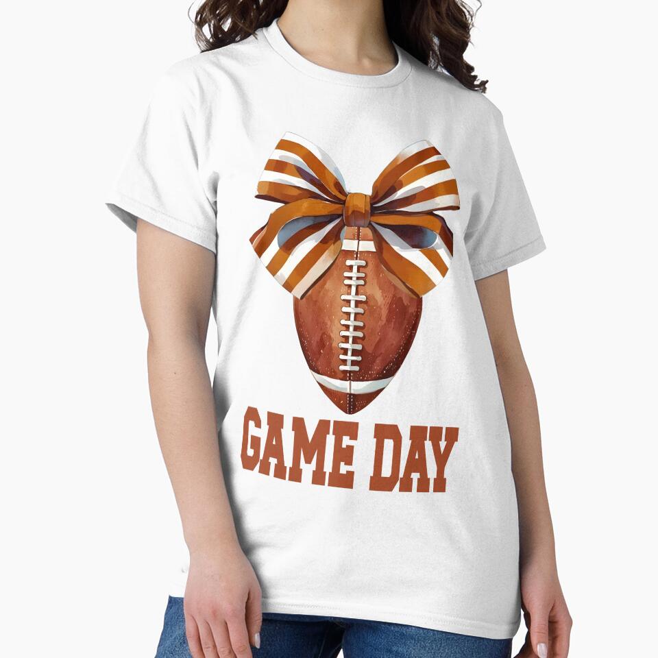 Game day American football coquette bow by Colorfulman