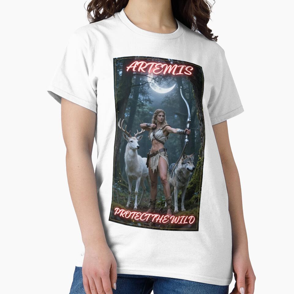 Artemis Protects The Wild - Greek Goddess of Hunt Wildlife Mythology by GoGreenlove