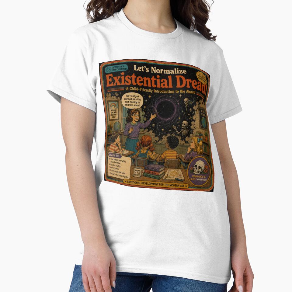 Let’s Normalize Existential Dread – Retro Dark Humor Absurdist Vintage Design by 4TinyPaws