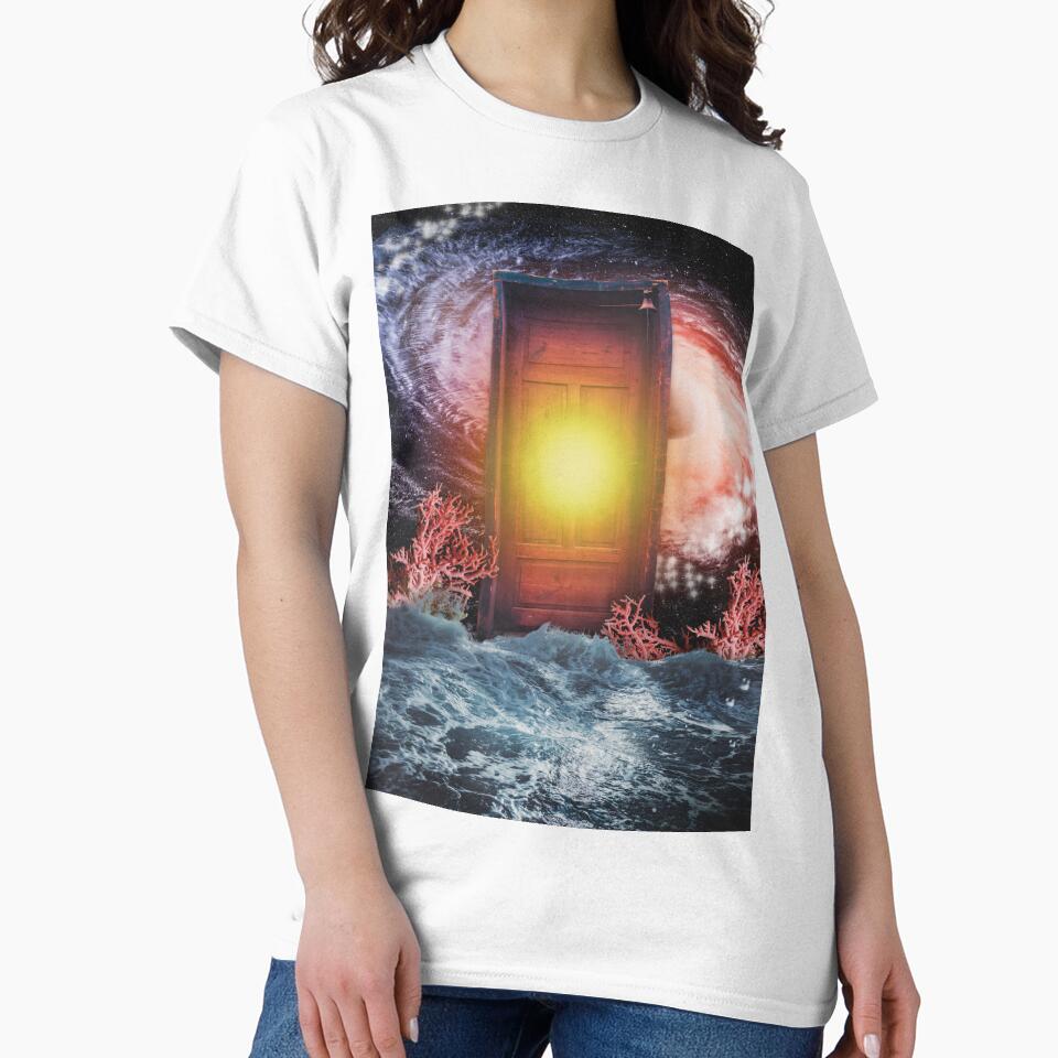 Cosmic Portal on the Ocean | Surreal Mystical Collage Art by GlauciaSouEu