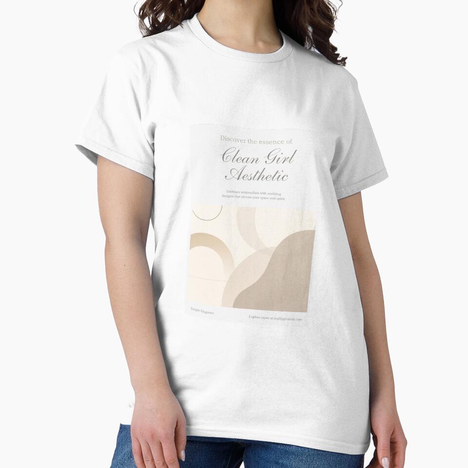 Minimalist Clean Girl Aesthetic Neutral Art Print by simpledesignlab