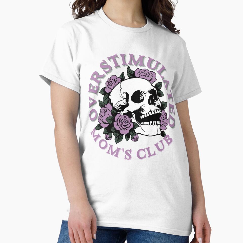Overstimulated Mom Club Funny Mom Design by 2Duckies