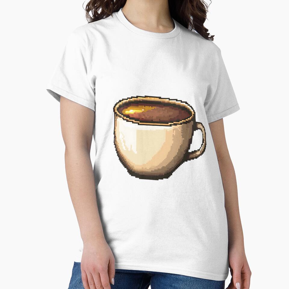 Retro Pixel Art: 8-bit Coffee Cup by bapupa