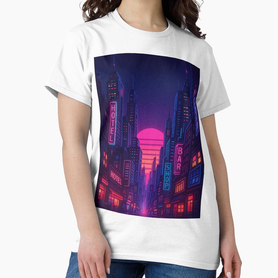 Synthwave Urban Sunset by Vitalka-uk