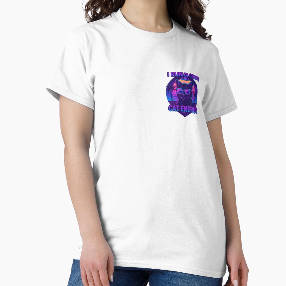 I Run on Chaos and Cat Energy – Vaporwave Cat by SpectrumCreations