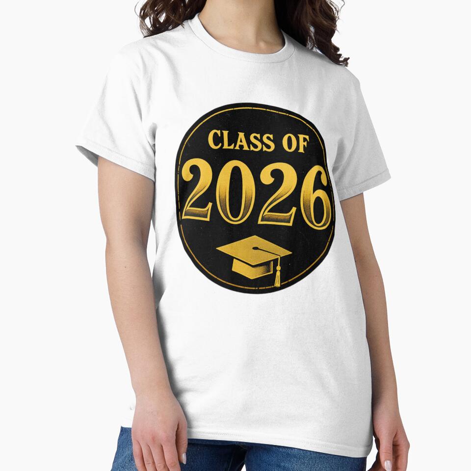Bold Class of 2026 Graduation Badge by InkognitoPrints