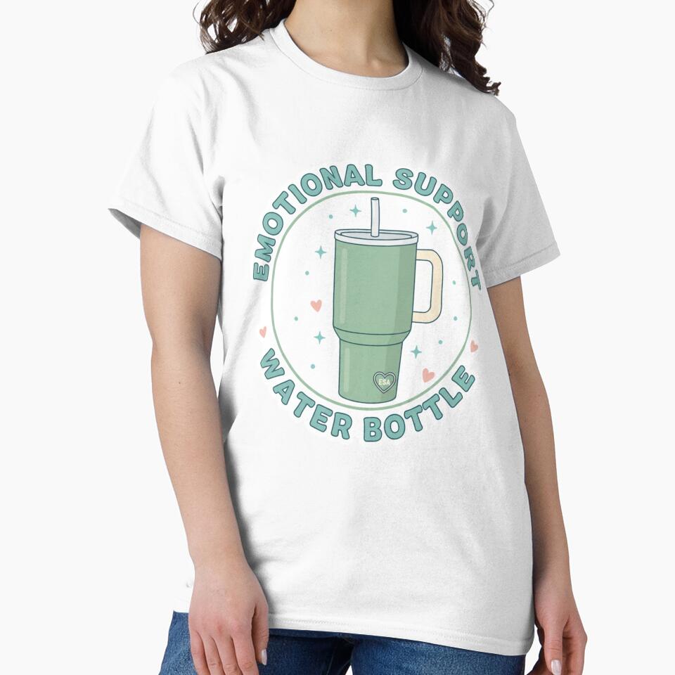 Emotional Support Water Bottle Sticker - Hydration Reminder Stanley Cup Hydroflask Funny by RealVibeVault