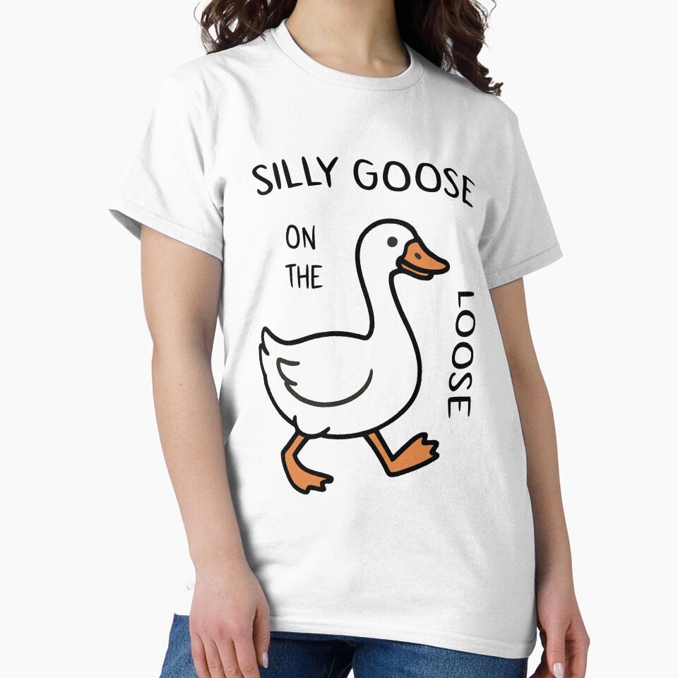 Silly Goose On The Loose , Loose Goose Energy T-shirt by F.Rouni