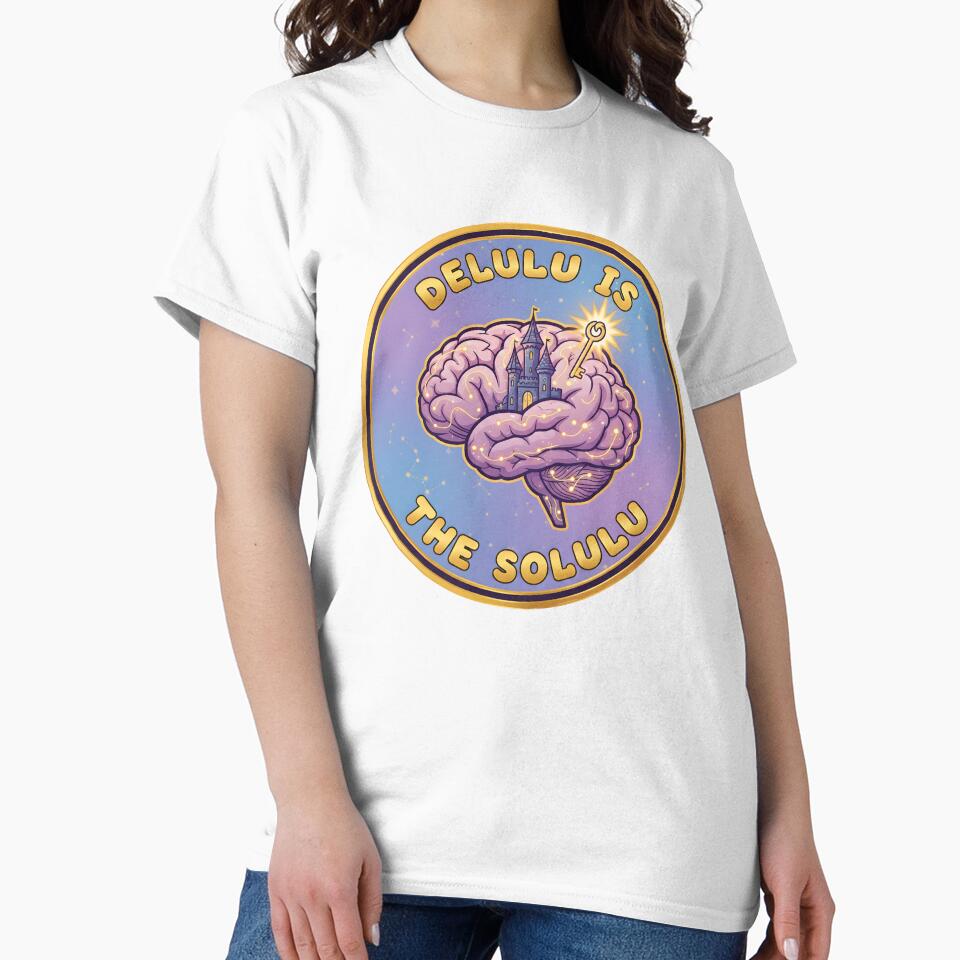 Delulu Is The Solulu Brain Art by AnimalAirtistry