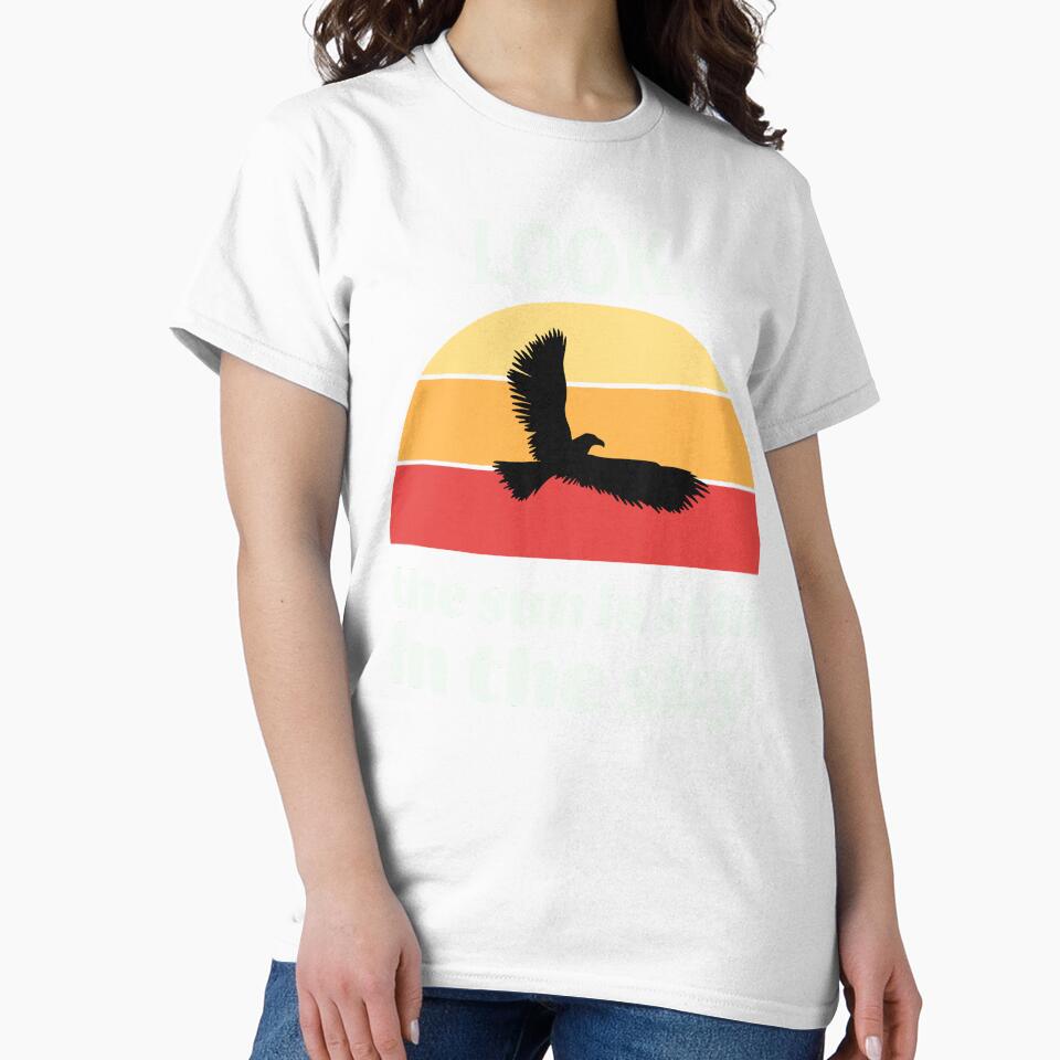 Look, the Sun Is Still in the Sky – Vintage Eagle Sunset by Shirt Shack