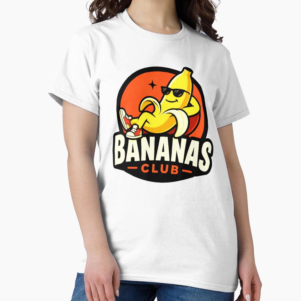 Bananas Club – Cool Cartoon Banana Mascot Design by IMuDesigner
