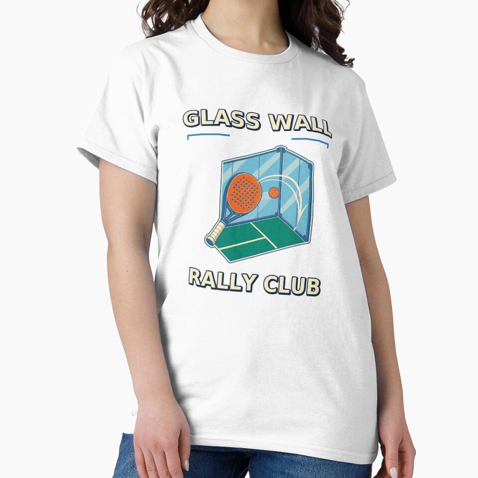 Glass Wall Rally Club Retro Padel Design by Freshloop Studio | Whimsical Vintage Art