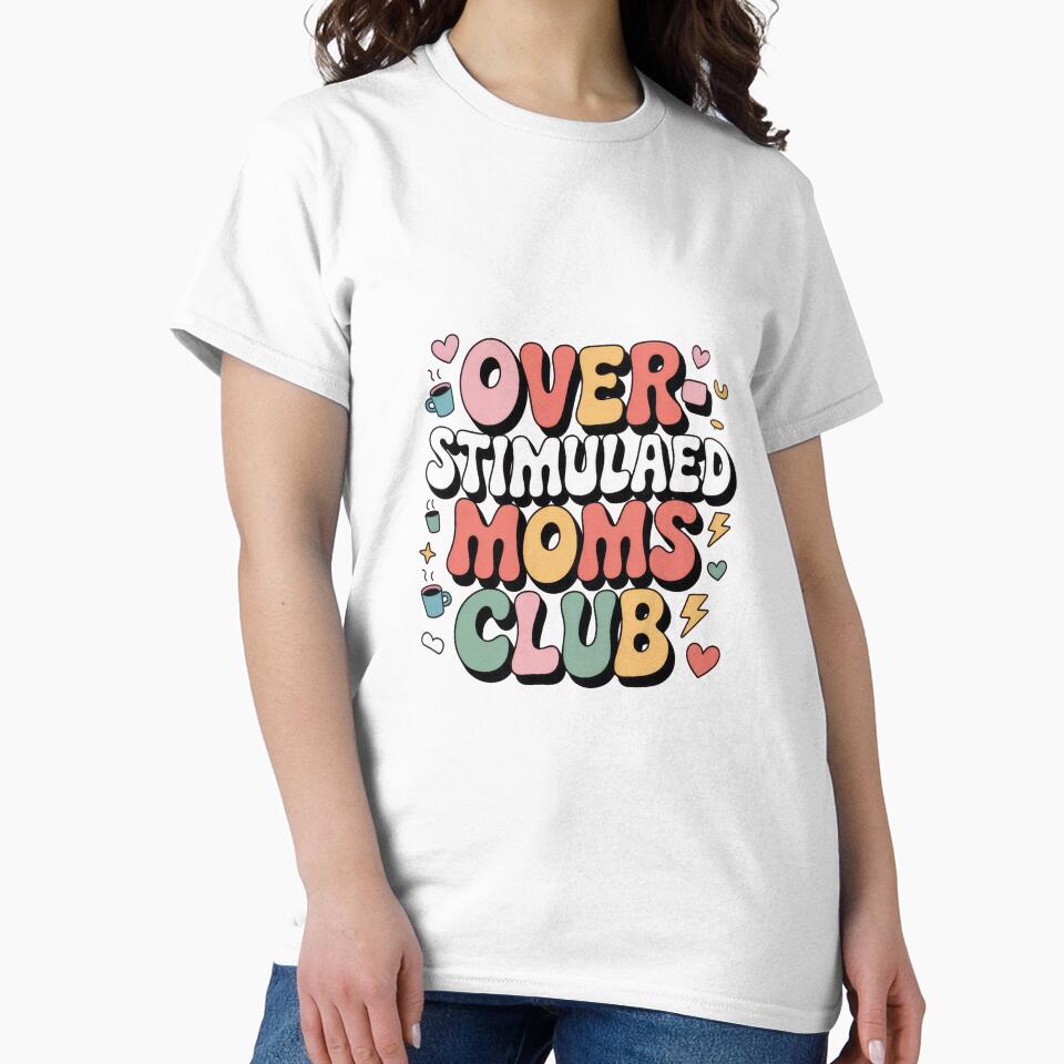 Overstimulated Moms Club – Pastel Retro Humor by Enea Kelo