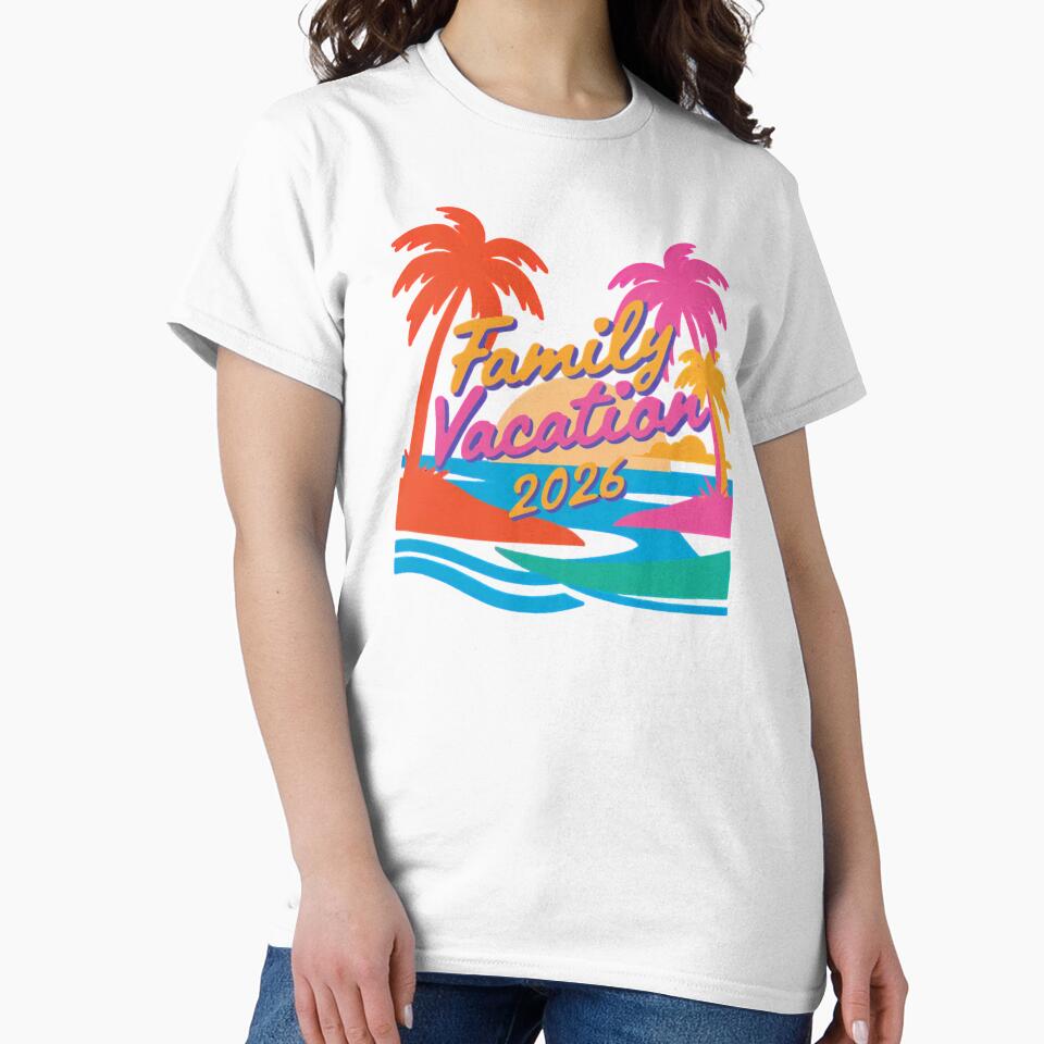 Family Vacation 2026 Beach Sunset Palm Trees by PRfoxy