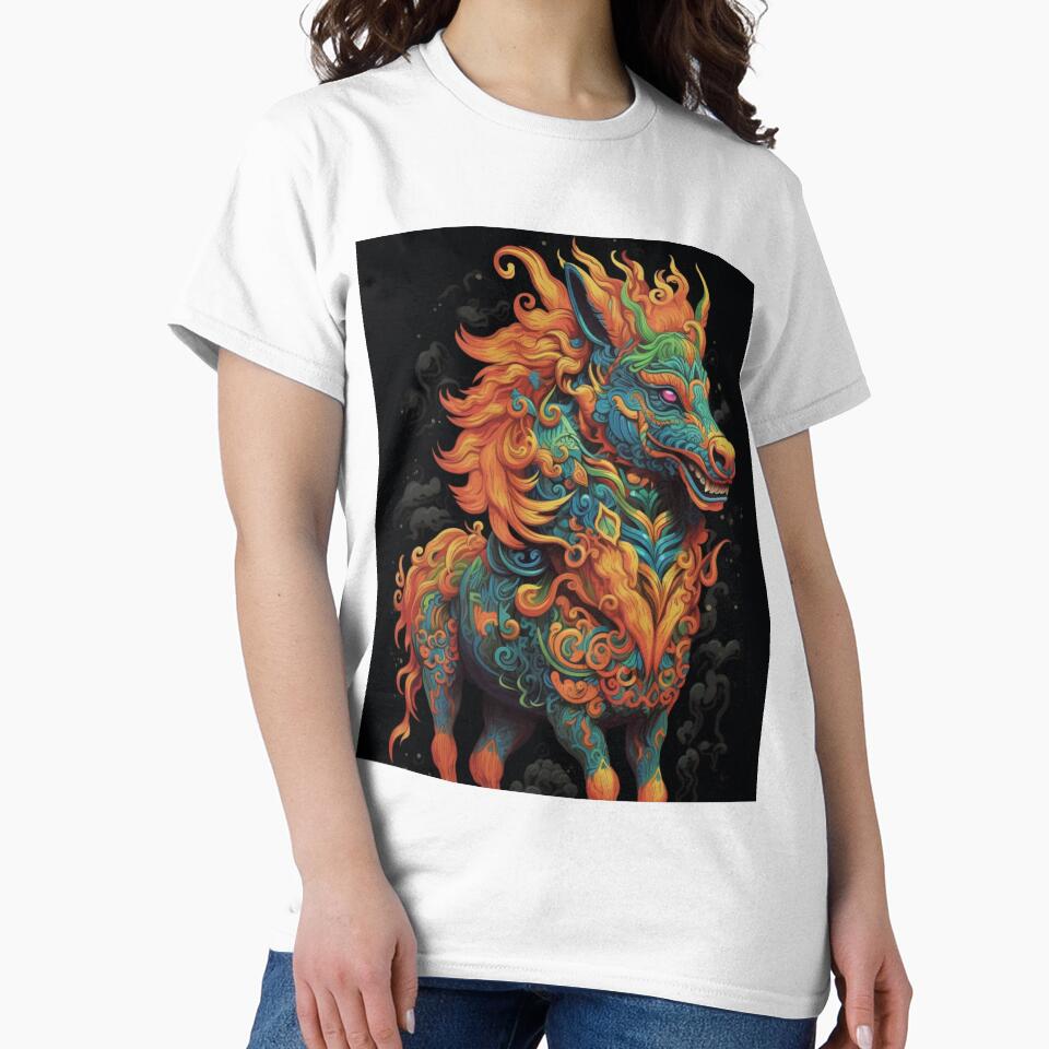 Qilin: The Auspicious Dragon-Deer - Chinese Mythology Artwork by JLCableStudio